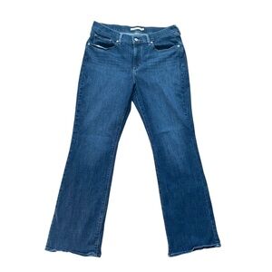 Levi's Medium Dark Wash Classic Bootcut Midrise Cotton Blend Jeans Size 12